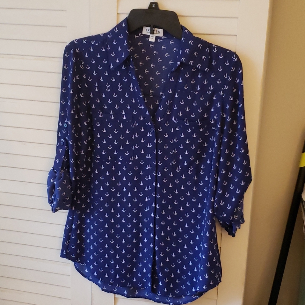 Express Portofino button down blouse